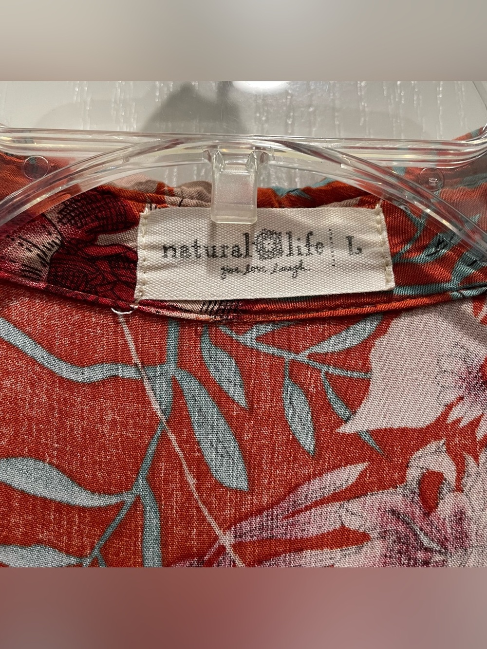 Lot 2 Natural Life Midi Dresses - Turquoise Mix & Orange Tropical Floral Boho L - Picture 5 of 16